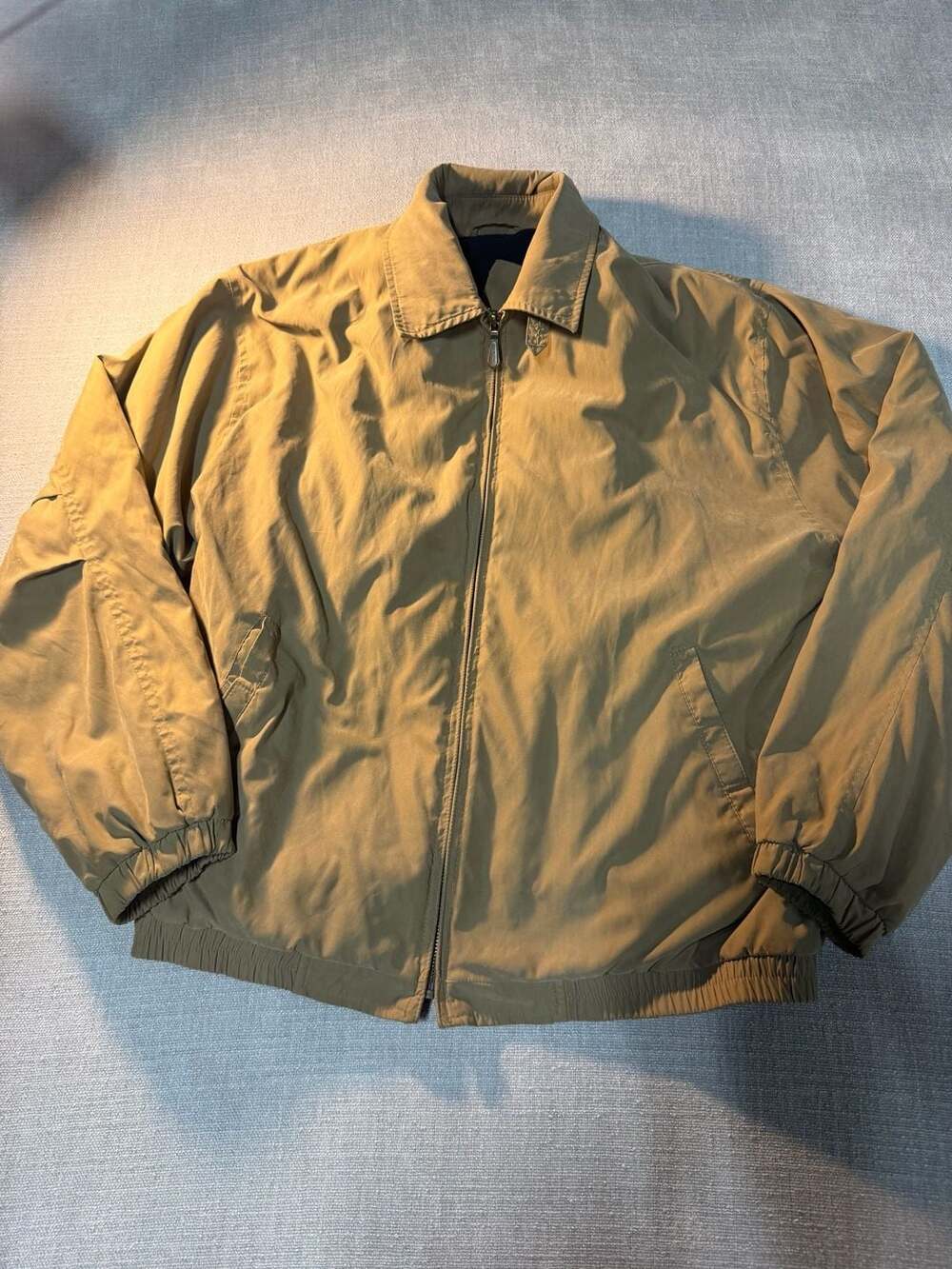 London Fog Men's Tan Full-Zip Lined Casual Jacket
